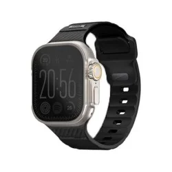 Uniq Stride Fkm Strap For Apple Watch 49/45/44Mm - Midnight Black